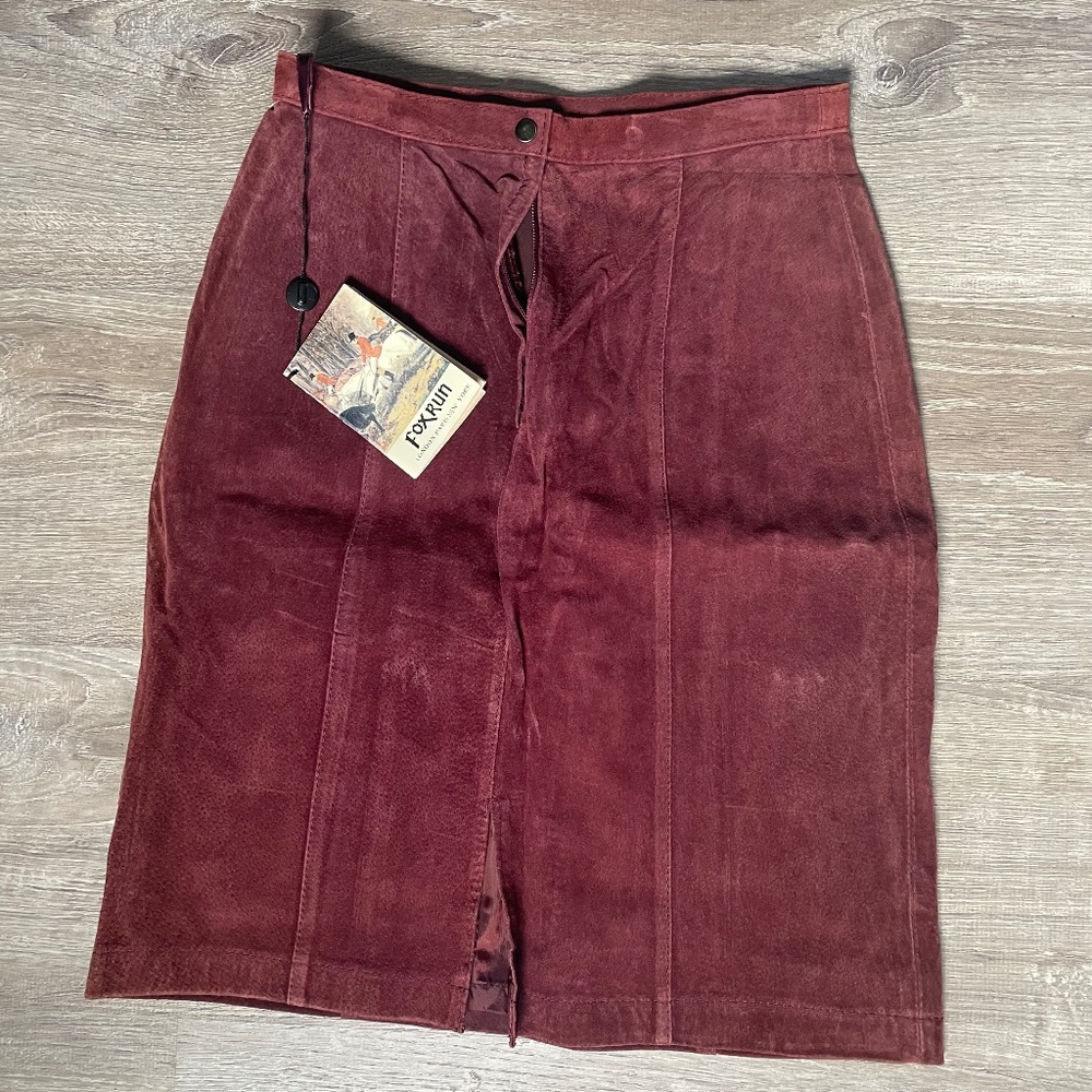 VTG Fox Run suede skirt size 9